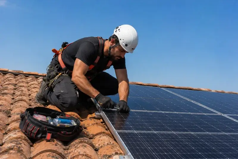 Maintenance et monitoring de panneaux solaires à Ordiarp